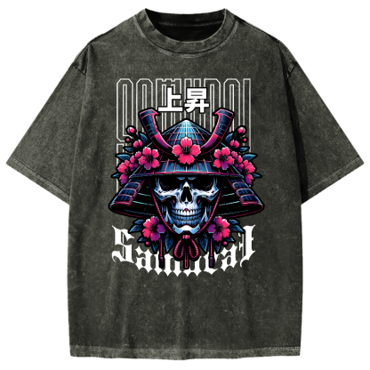 Cyberpunk Samurai Vintage Washed T-shirt