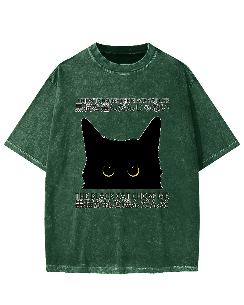 Black Cat's Choice Vintage Washed T-shirt