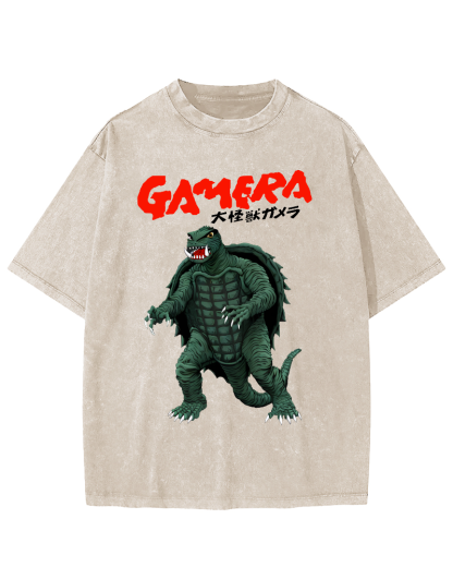 Big Monster Japanese Style Vintage Washed T-shirt