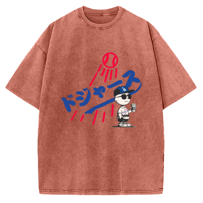 Baseball Boy Vintage Washed T-shirt