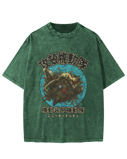 Japanese Armored Mechanical Team Vintage Distressed T-shirt-Zazasy