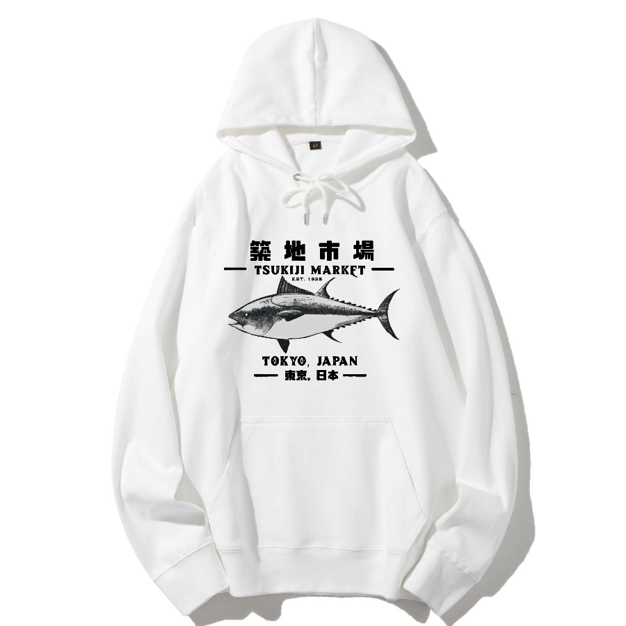 Tokyo Tsukiji Market Cotton Hoodie