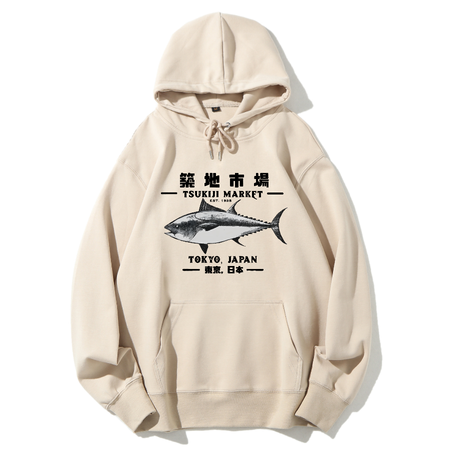 Tokyo Tsukiji Market Cotton Hoodie