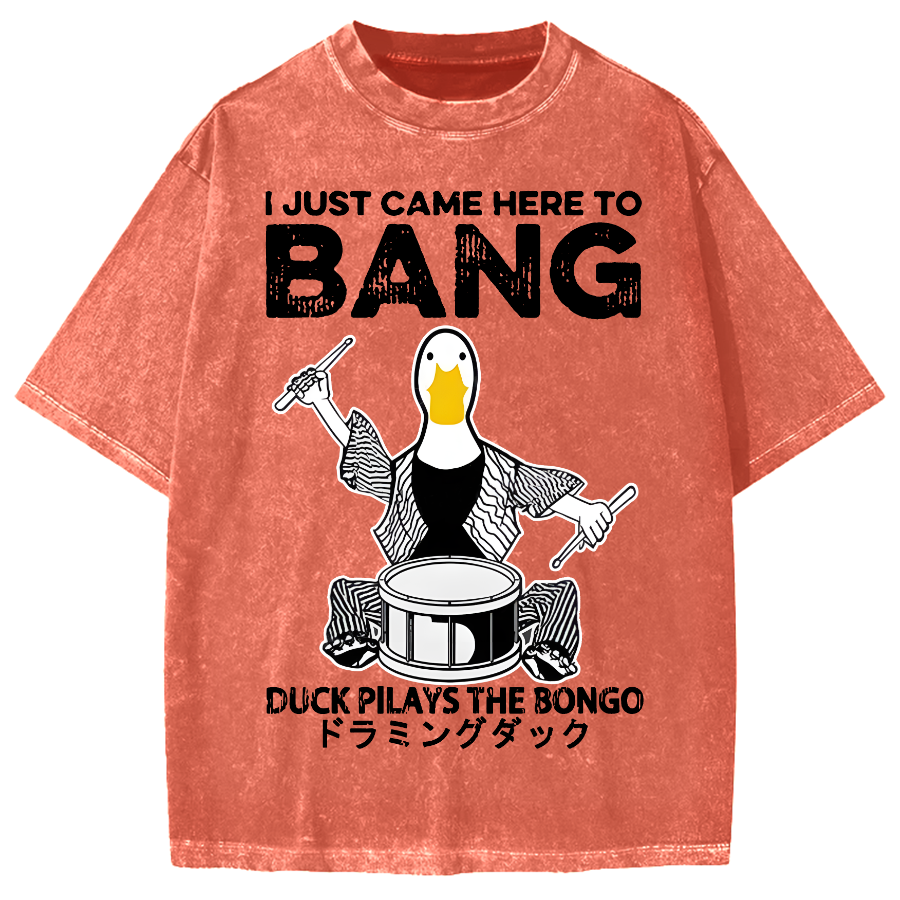 Drumming Duck Vintage Washed T-shirt
