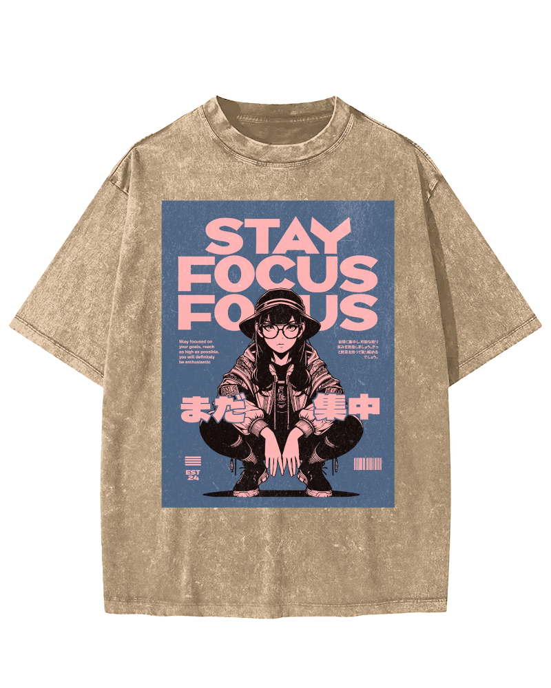 Stay Focus Vintage Washed T-shirt