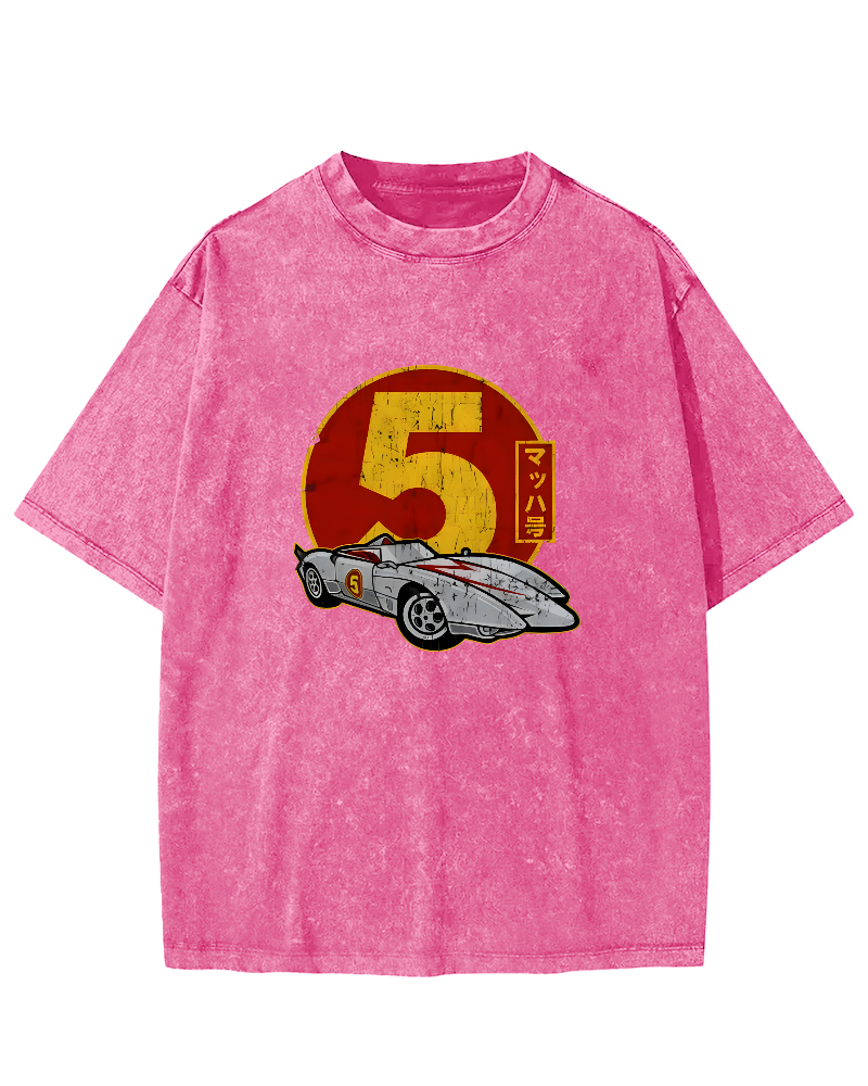 Pumpkin Art Painting Vintage Washed T-shirt