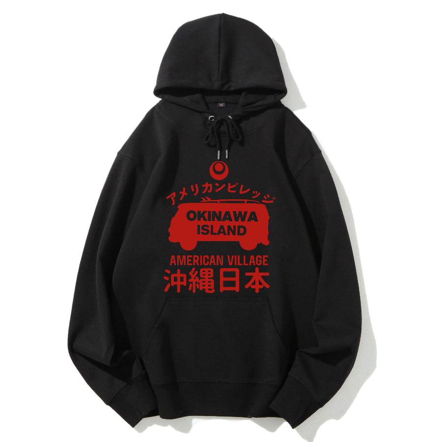 Japanese Okinawa Retro Cotton Hoodie