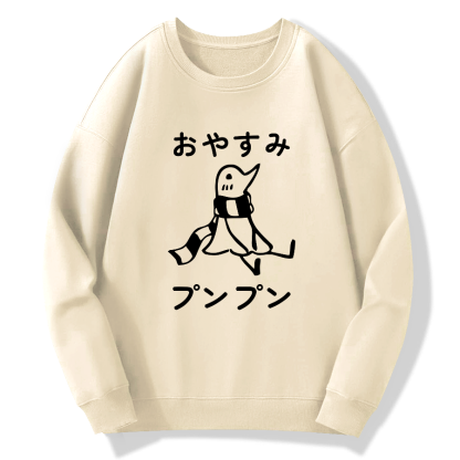 Japanese Cartoon Cotton Pullover Sweatshirt