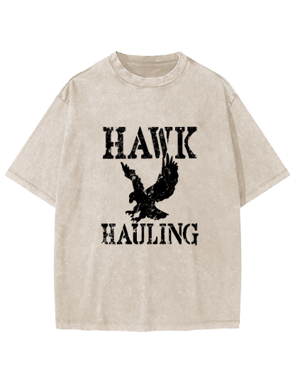 Retro Eagle Pattern Vintage Distressed T-shirt-Zazasy