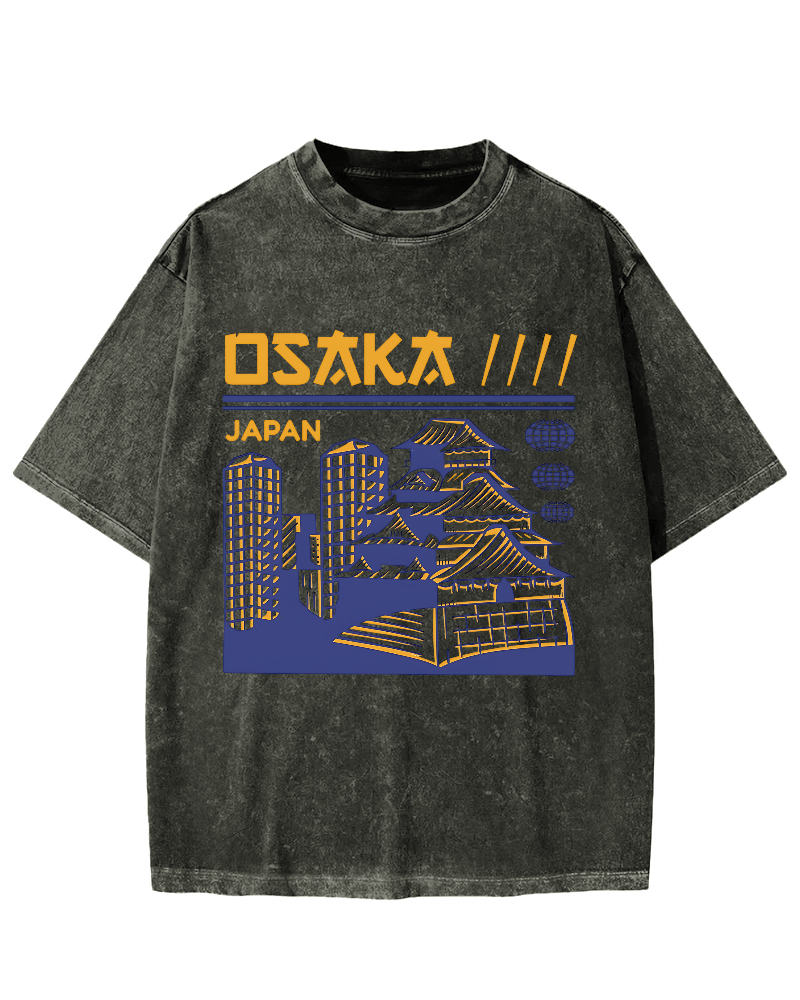Osaka Japan Vintage Washed T-shirt