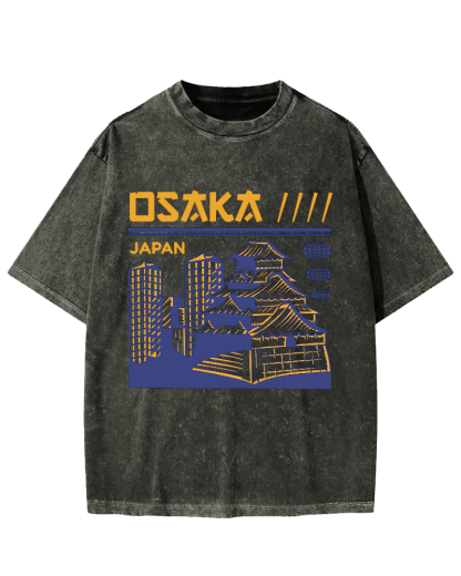 Osaka Japan Vintage Washed T-shirt