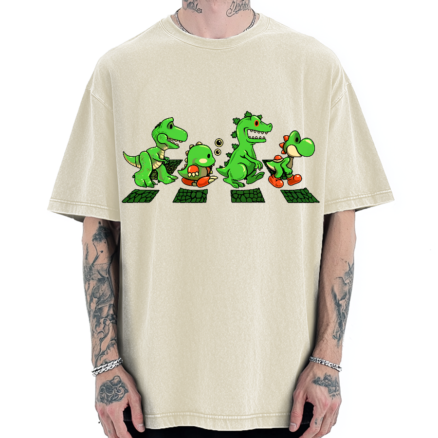 Green Scaly Road Vintage Washed T-shirt