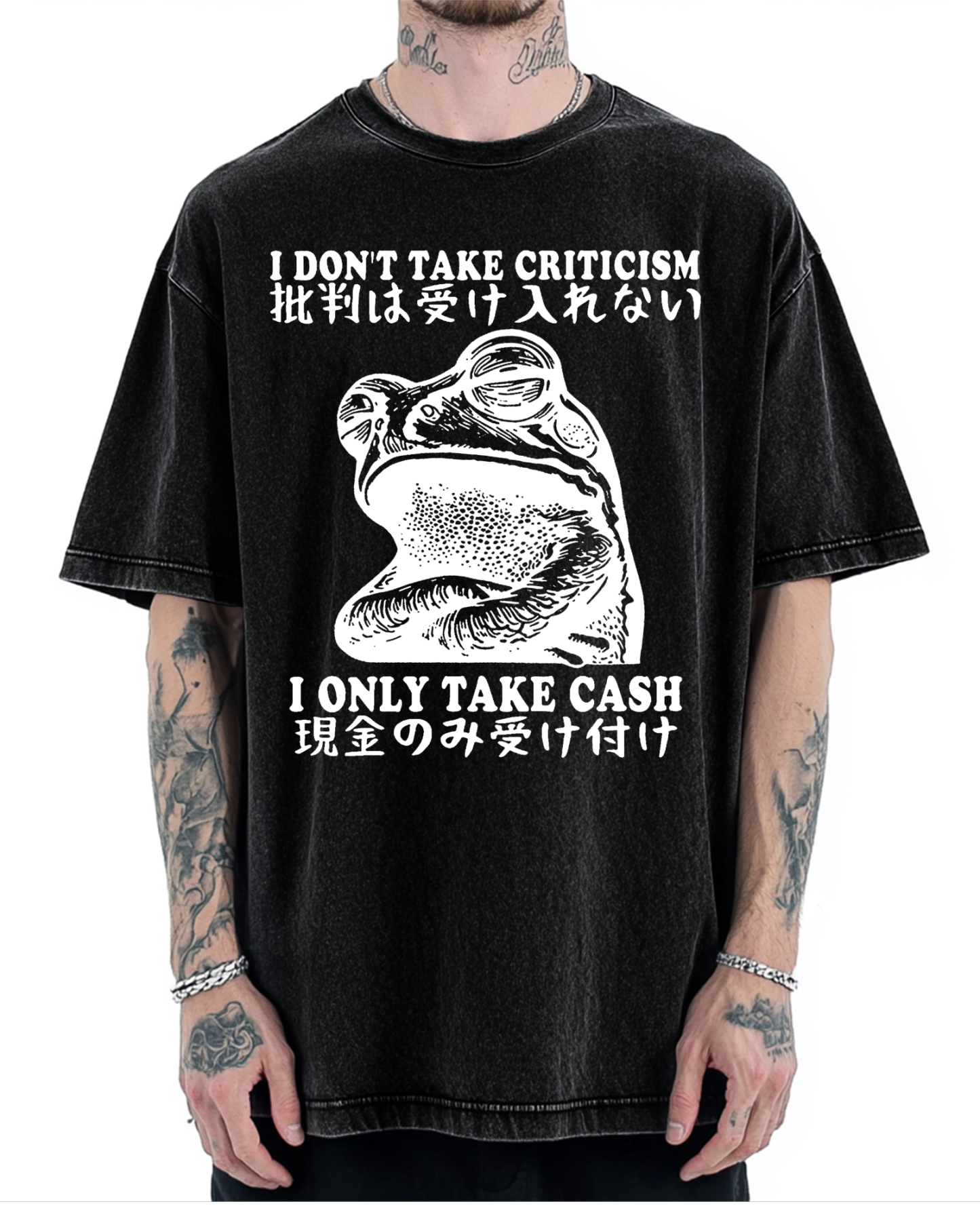 Frog Only Take Cash Vintage Washed T-shirt