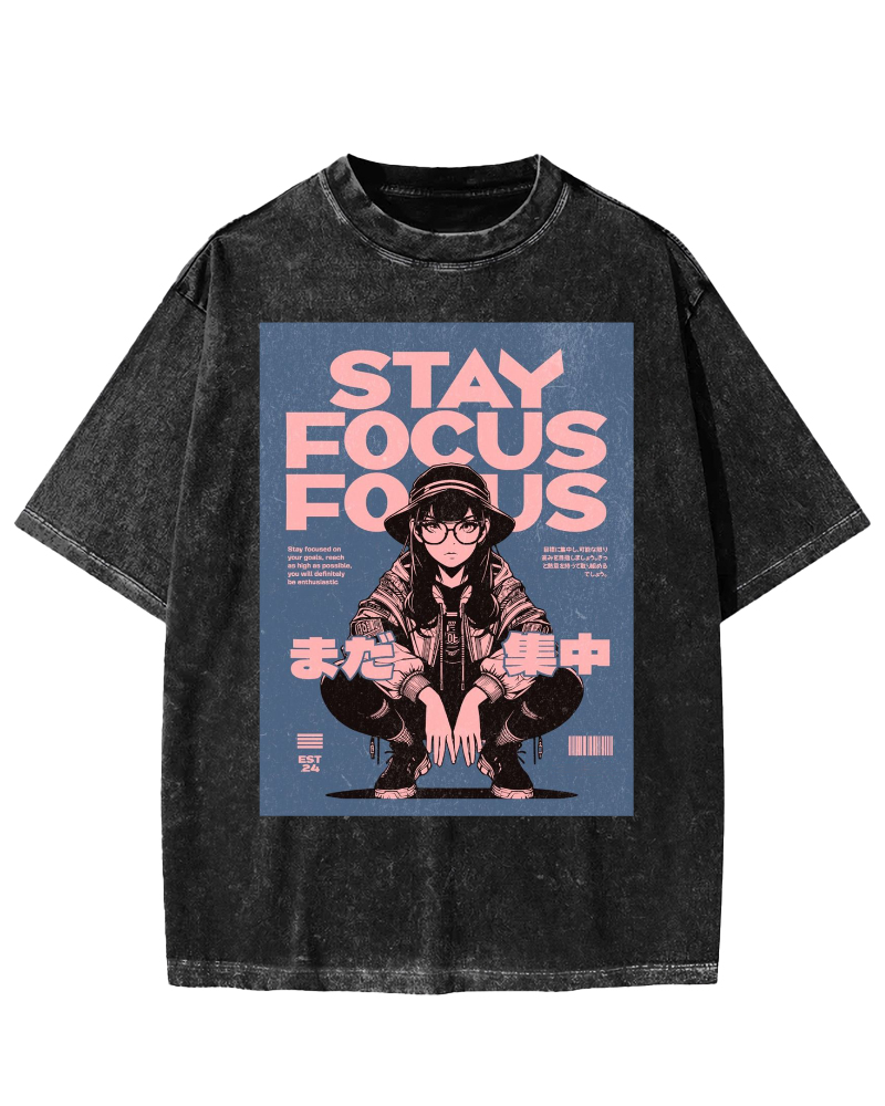 Stay Focus Vintage Washed T-shirt