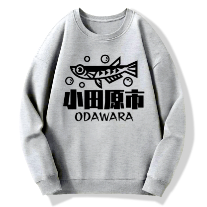 Odawara City Cotton Pullover Sweatshirt