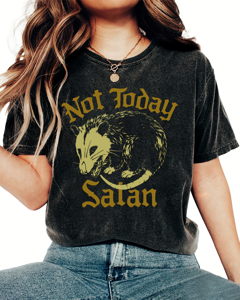 Not Today's Salam Vintage Distressed T-shirt-Zazasy