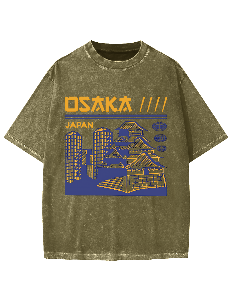 Osaka Japan Vintage Washed T-shirt