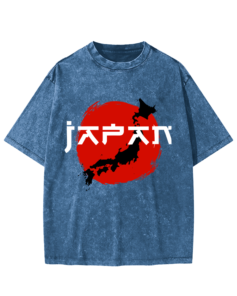 Edo Period  Vintage Washed T-shirt-Zazasy