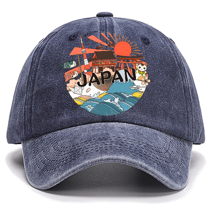 Welcome to Japan Poster Cotton Hat