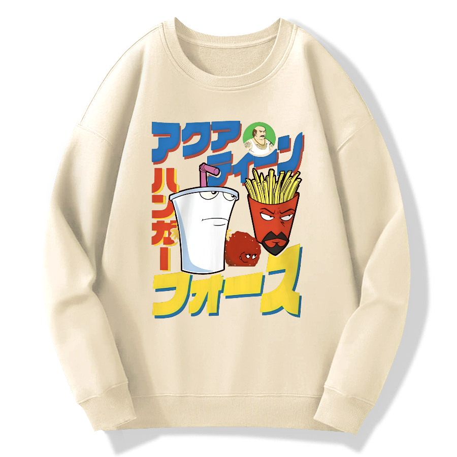 Retro Comics Cotton Pullover Sweatshirt
