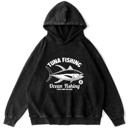 Tuna Japanese washed hoodie-Zazasy
