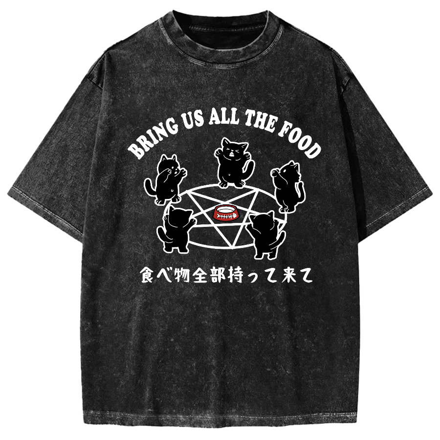 Bring All The Food Vintage Washed T-shirt