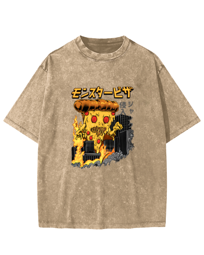 Japanese Personalized Abstract Patterns Vintage Distressed T-shirt-Zazasy