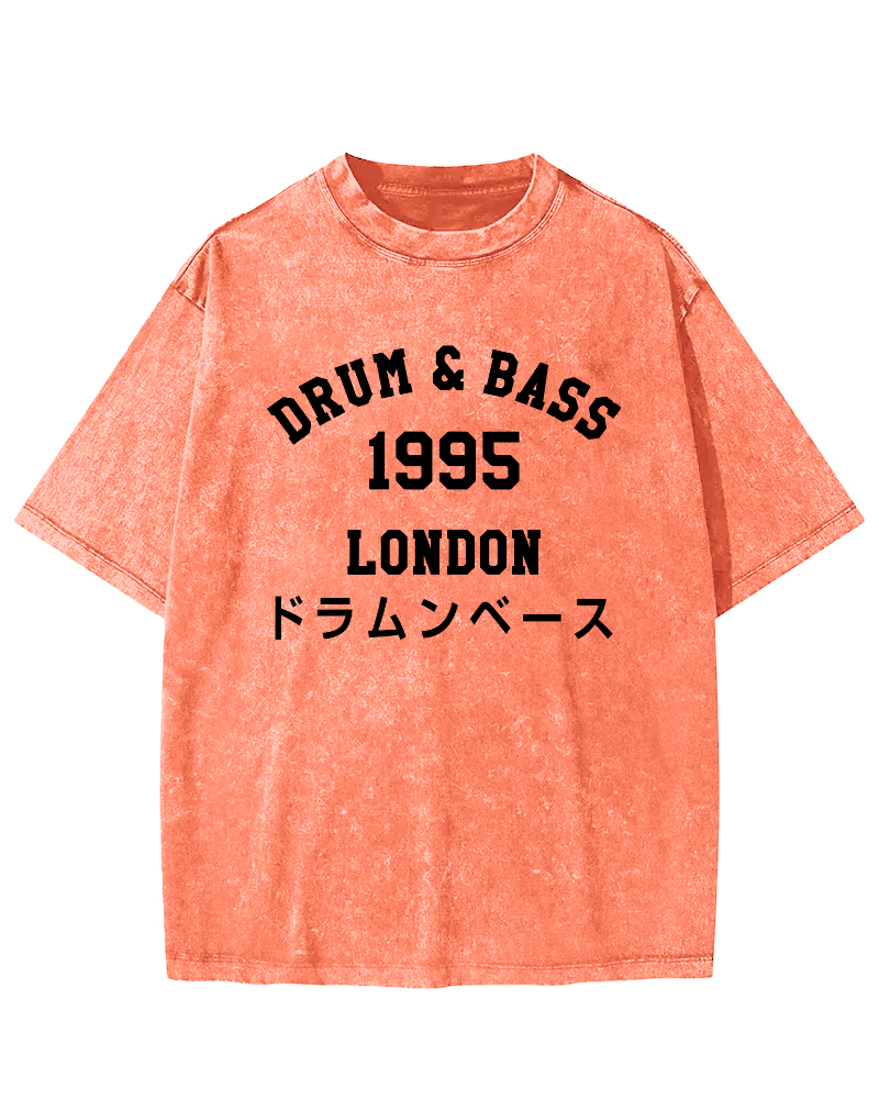 Drum & Bass 1995Vintage Washed T-shirt