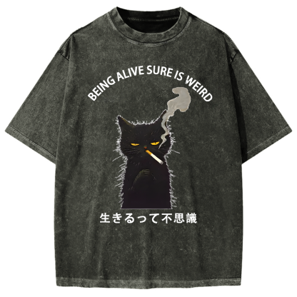 Being Alive Sure Is Weird Vintage Washed T-shirt