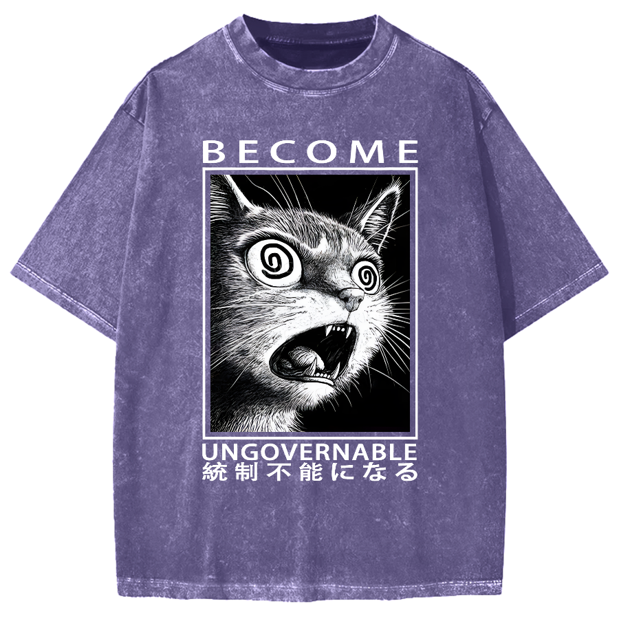 Become Ungovernable Japanese Vintage Washed T-shirt