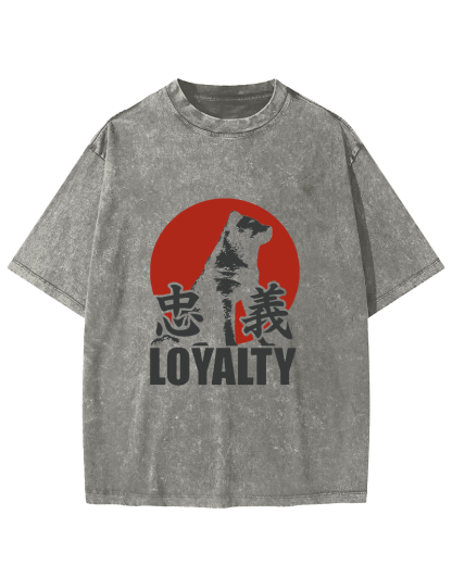 Japanese Animal Patterns Vintage Distressed T-shirt-Zazasy