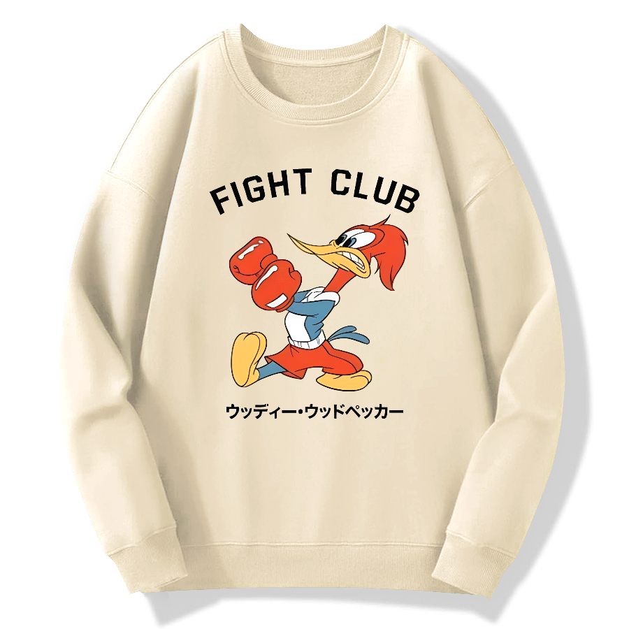 Fight Club Retro Japanese Style Cotton Pullover Sweatshirt