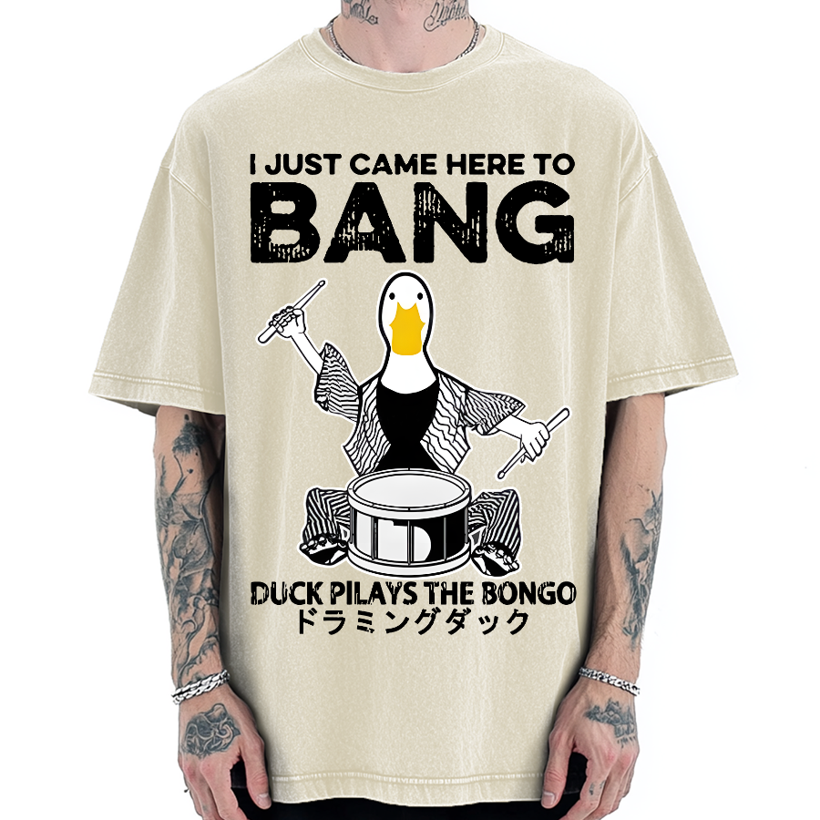 Drumming Duck Vintage Washed T-shirt