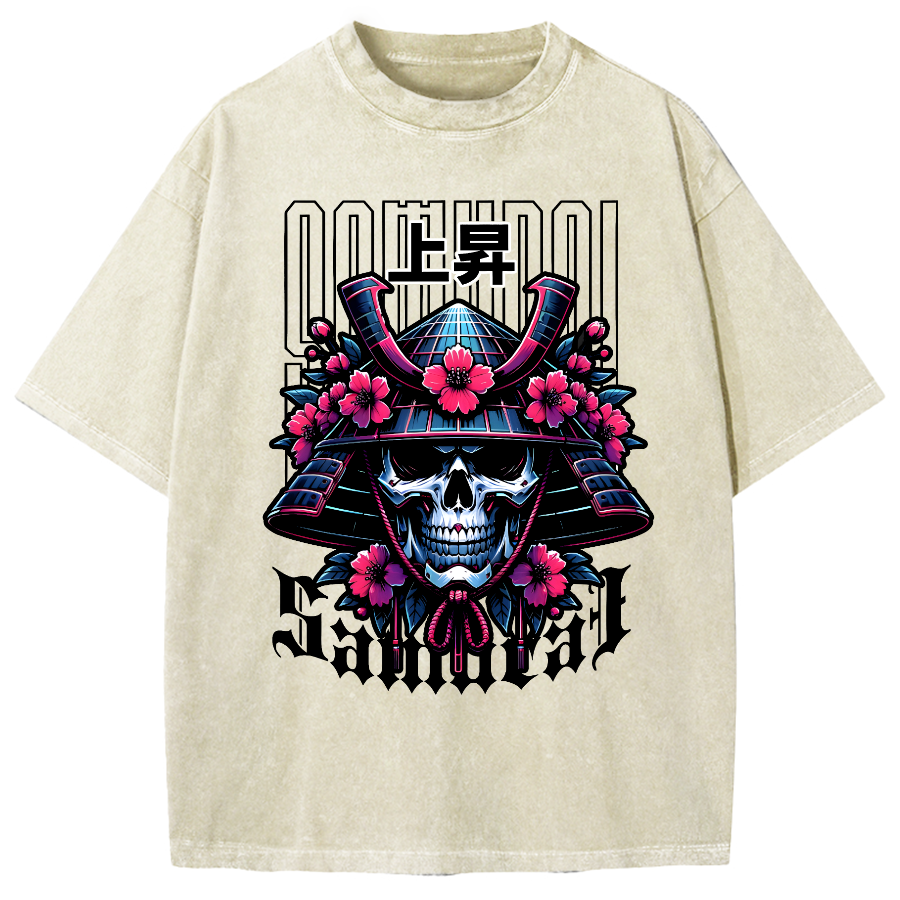 Cyberpunk Samurai Vintage Washed T-shirt