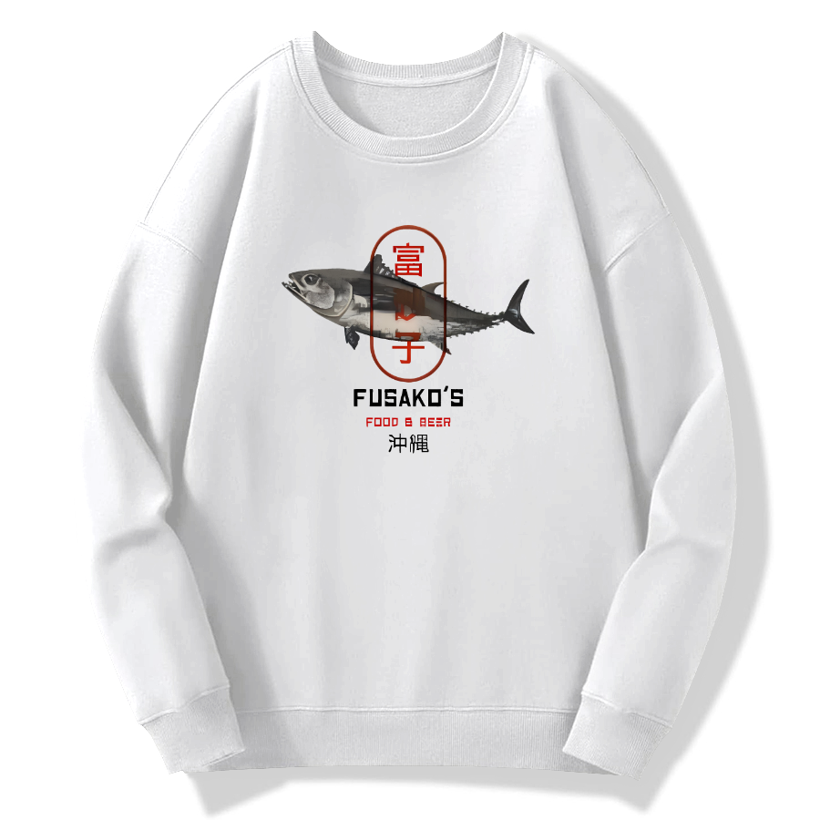 Okinawa Seafood from Japan Cotton Pullover Sweatshirt