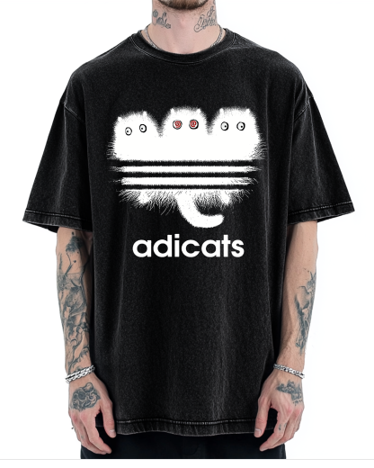 ADICATS Vintage Washed T-shirt