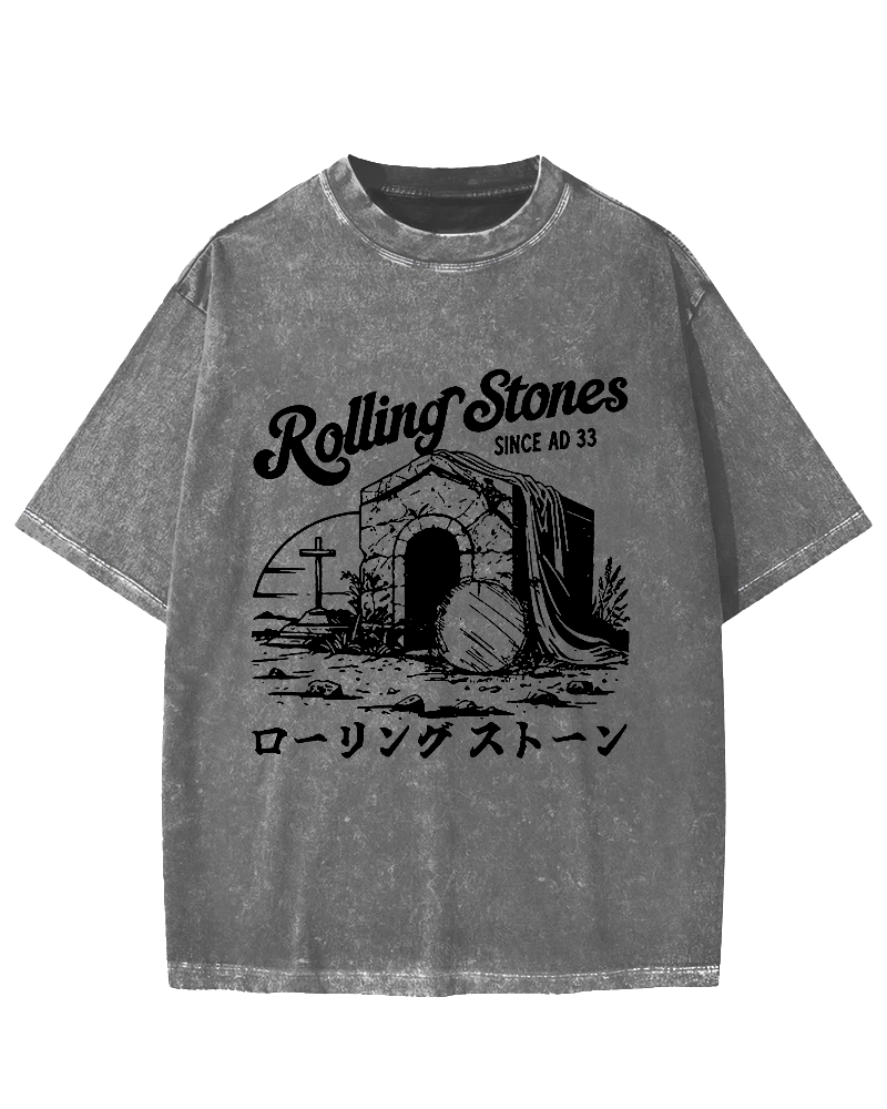 Rolling Stones Funny Easter Vintage Washed T-shirt