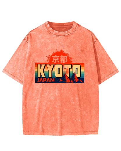 Kyoto Vintage Washed T-shirt-Zazasy