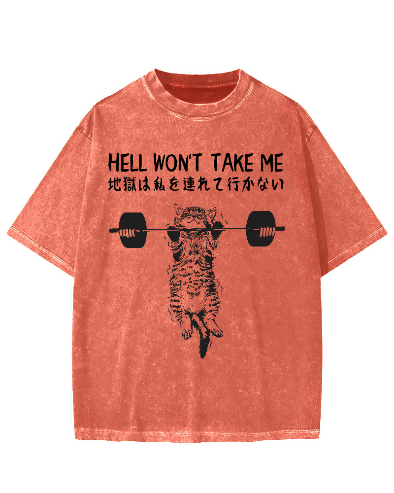 Hell Won't Take Me Vintage Washed T-shirt