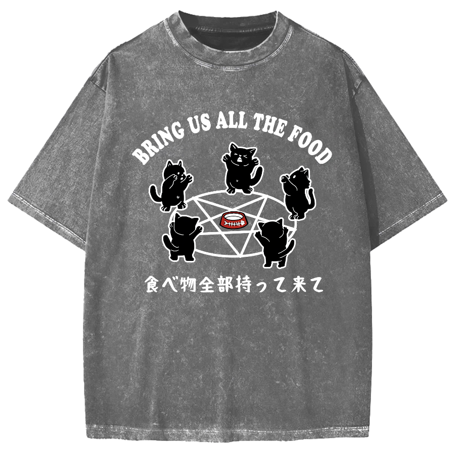 Bring All The Food Vintage Washed T-shirt