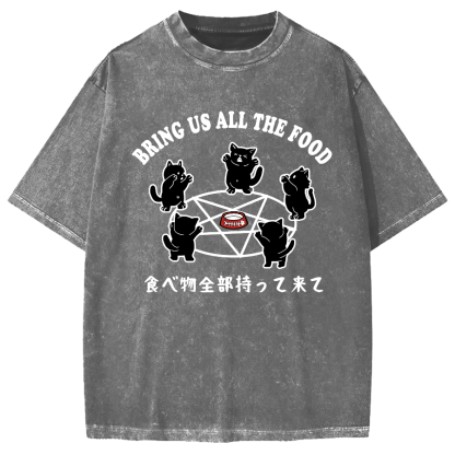 Bring All The Food Vintage Washed T-shirt