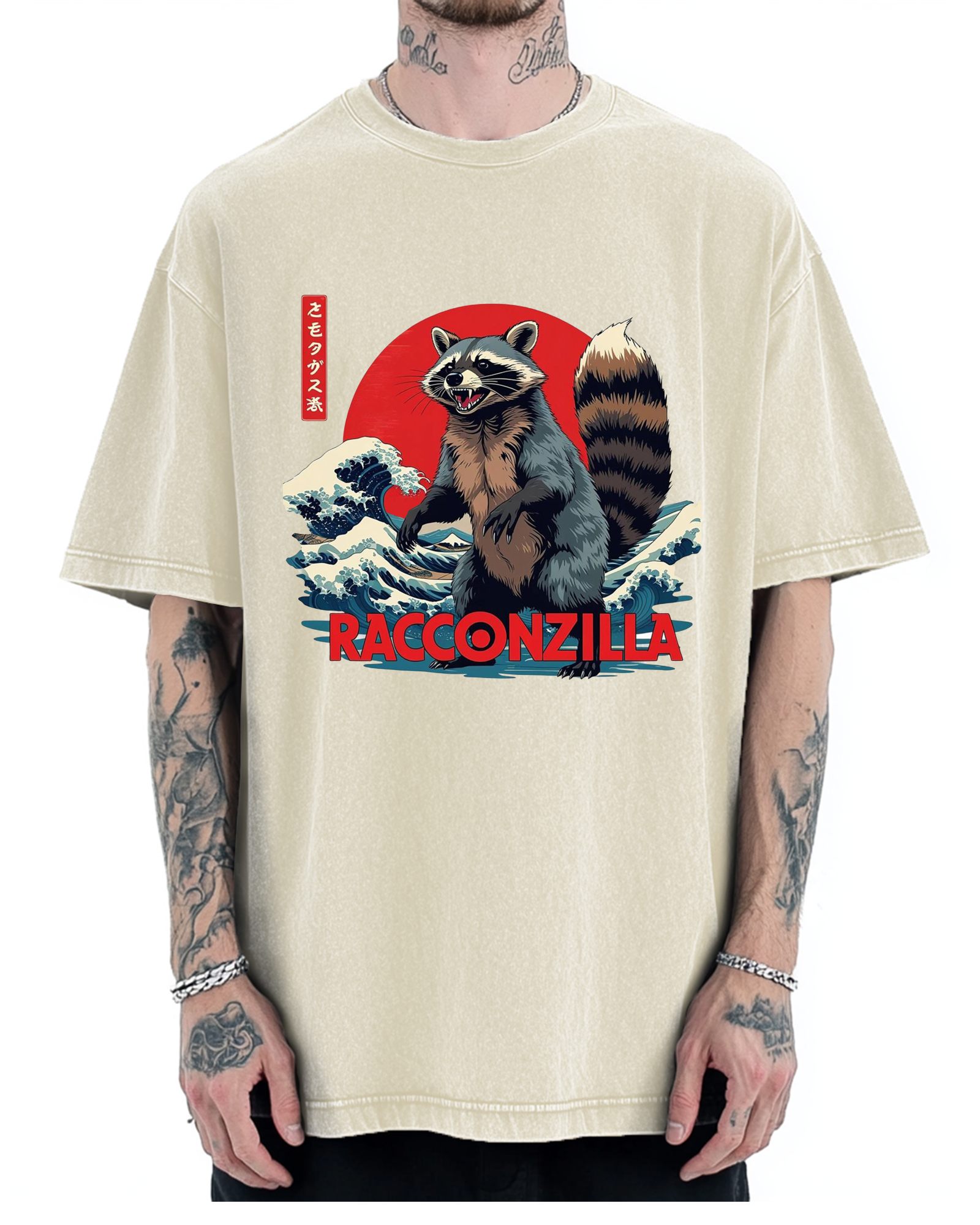 Racconzilla Vintage Washed T-shirt