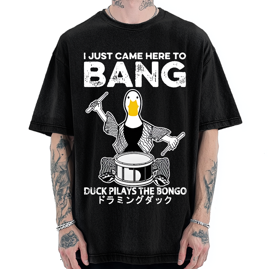 Drumming Duck Vintage Washed T-shirt