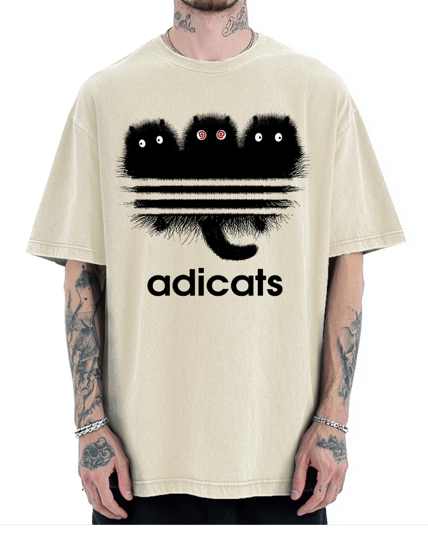 ADICATS Vintage Washed T-shirt