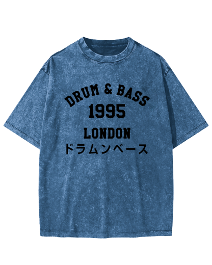 Drum & Bass 1995Vintage Washed T-shirt