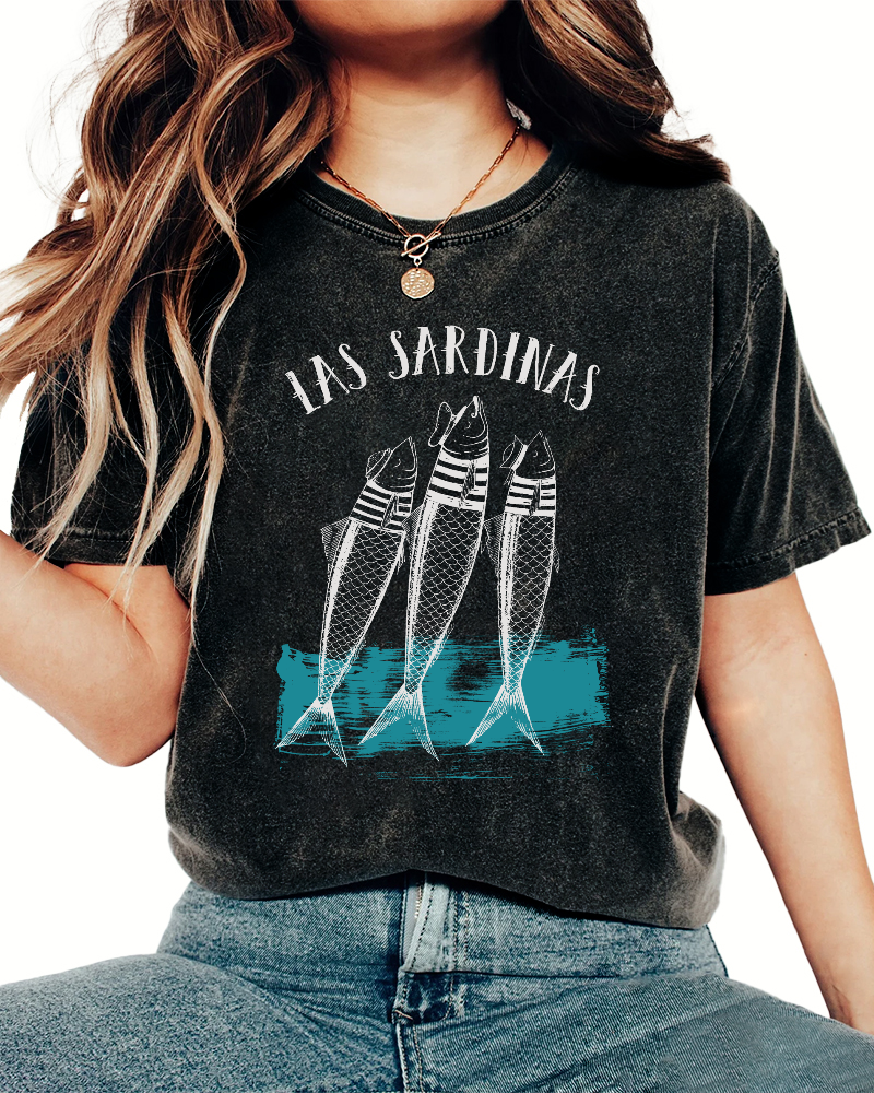 Las Sardinas Vintage Washed T-shirt