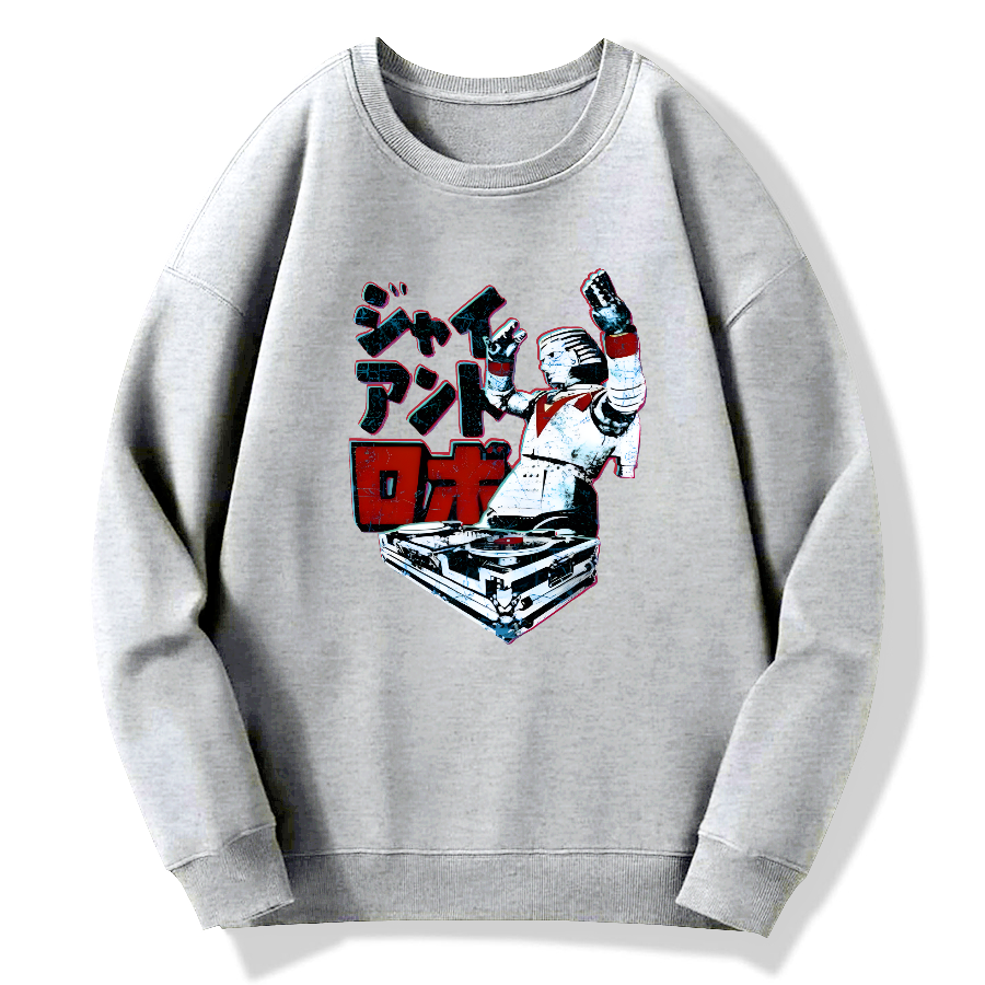 DJ Giant Robo Cotton Pullover Sweatshirt