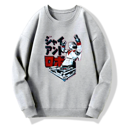DJ Giant Robo Cotton Pullover Sweatshirt