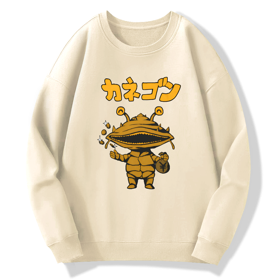 Coin Monster Kanegon Cotton Pullover Sweatshirt