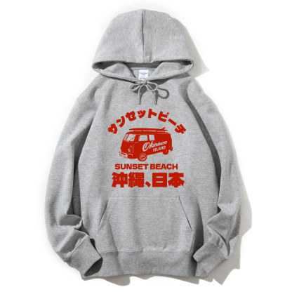 okinawa island Cotton Hoodie